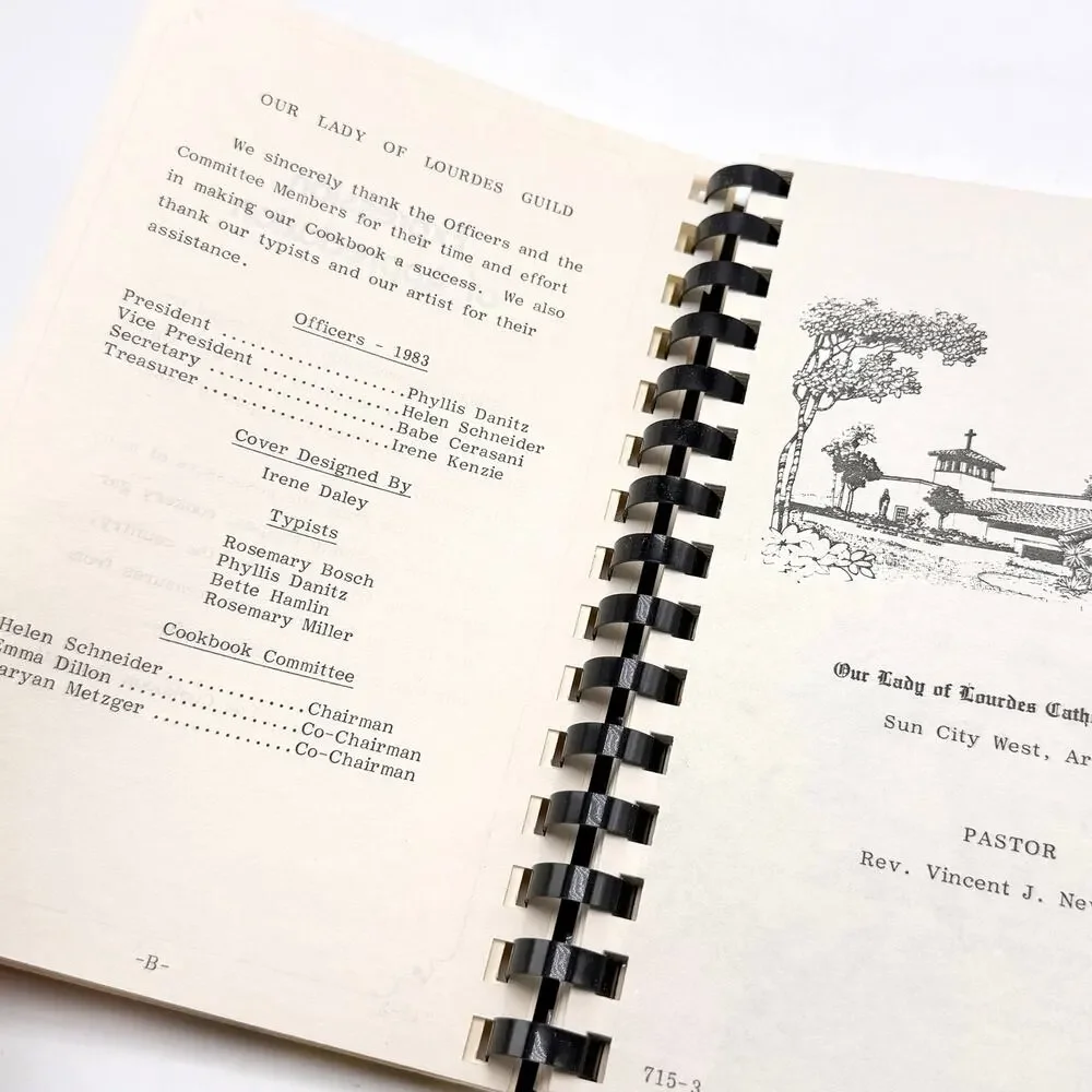 Sun City West Arizona Cookbook Our Lady of Lourdes Guild Recipes Vintage 1980s